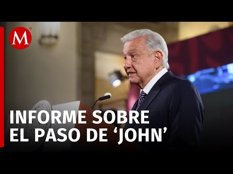 25 mil elementos de fuerzas armadas atienden a población afectada por 'John' en Guerrero: AMLO