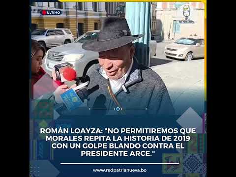 LOAYZA: NO PERMITIREMOS QUE MORALES REPITA LA HISTORIA DE 2019 CON UN GOLPE BLANDO CONTRA ARCE.