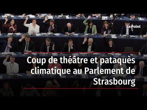 Coup de théâtre et pataquès climatique au Parlement de Strasbourg