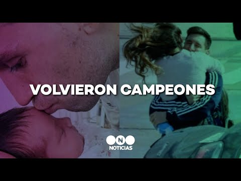LOS CAMPEONES DE AMÉRICA SE REENCONTRARON con sus FAMILIAS - Telefe Noticias
