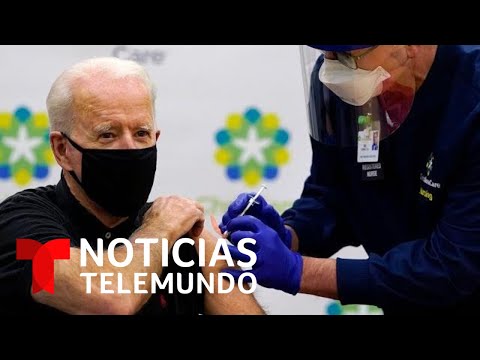 Joe Biden recibe la segunda dosis de la vacuna contra el COVID-19 | Noticias Telemundo