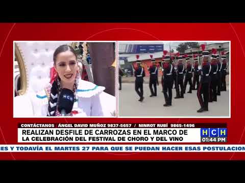 Tradicional Desfile de Carrozas en el Festival Nacional del Choro y el Vino en La Esperanza
