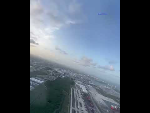 Así se ve el despegue desde el aeropuerto de Fort Lauderdale
