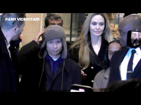 Angelina JOLIE with her daughter Zahara and her son Maddox Jolie-Pitt @ Paris 10 december 2024