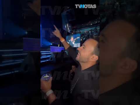 Luis Fonsi no pudo ocultar su emoción al ver a Luis Miguel en concierto