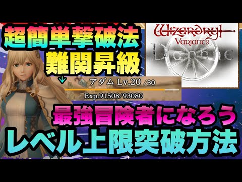 【WIZ ダフネ】超簡単攻略方法!!!レベル上限突破方法!!!昇等級昇格試験 鉛等級　無等級の認識票獲得方法も【Wizardry Variants Daphne