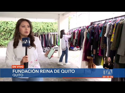 Fundación Reina de Quito organiza el 'Ropero' para recaudar fondos para niños