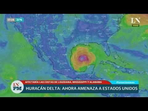 Delta, el huracán más poderoso en 15 años amenaza a Estados Unidos