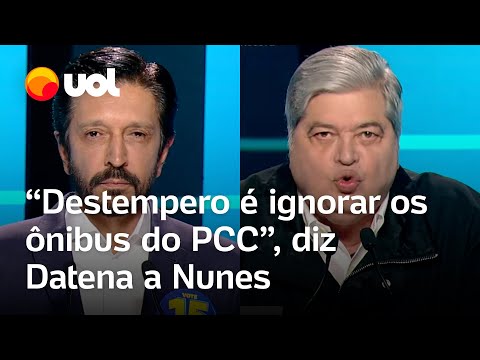 Debate Record: Datena é chamado de ‘destemperado’ e rebate Nunes: ‘Destempero é ignorar o PCC'