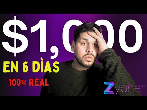 Como Ganar Dinero En Automàtico Sin hacer nada Zypher | + de $1000 en una semana!