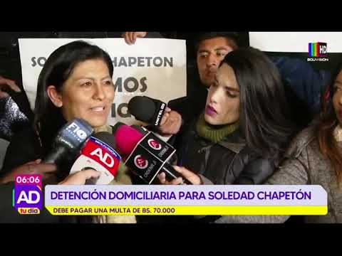 Juez define detención domiciliaria para Soledad Chapetón