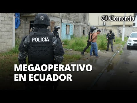 ECUADOR: operativo policial deja más de 100 DETENIDOS y una tonelada de droga decomisada