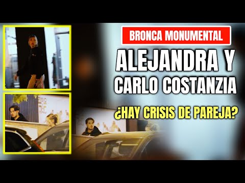 BRONCA entre ALEJANDRA RUBIO y CARLO COSTANZIA en PLENA CALLE las IMÁGENES de su  BRONCA