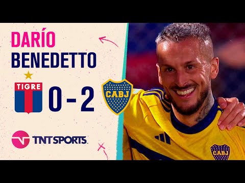 ¡GRAN DEFINICIÓN! #Benedetto la picó para el 2 a 0 de #Boca sobre #Tigre