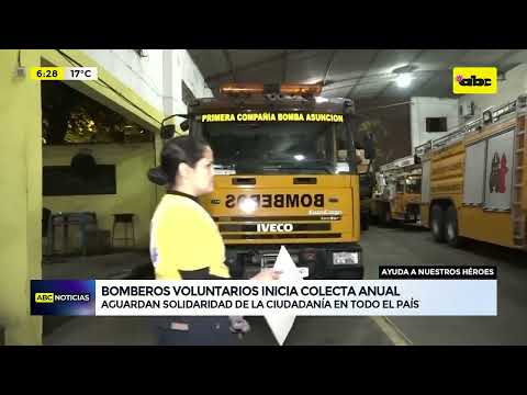 Bomberos Voluntarios inician colecta anual