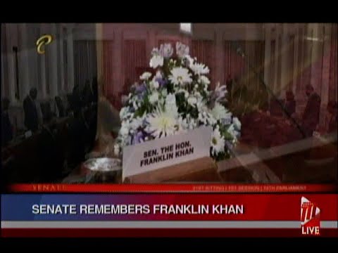 Senate Pays Tribute To The Late Franklin Khan