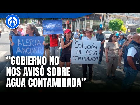 Vecinos de la Benito Juárez piden respuesta del gobierno de la CDMX sobre agua contaminada
