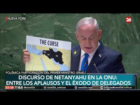 Discurso de Netanyahu en la ONU: Entre los aplausos y el éxodo de delegados