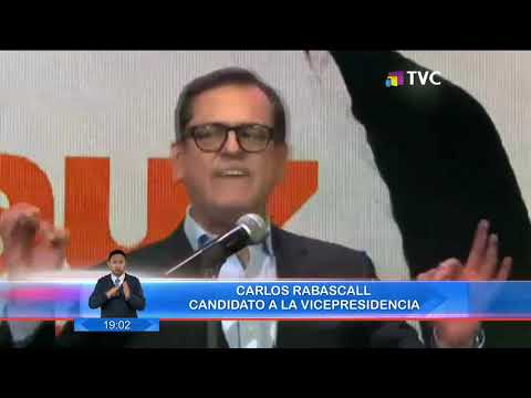 Carlos Rabascall es el binomio presidenciable de Andrés Arauz