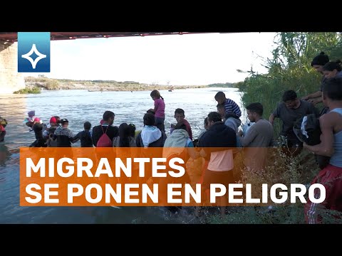 Dramáticos rescates de la policía fronteriza en el Río Bravo