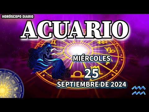 Horóscopo Diario  Acuario  25 De Septiembre De 2024. Amor + Salud