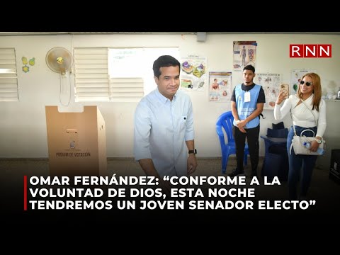 Omar Fernández: “Conforme a la voluntad de Dios, esta noche tendremos un joven senador electo”