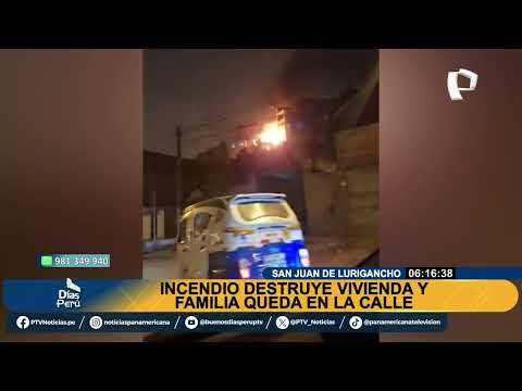 Incendio consumió vivienda en SJL