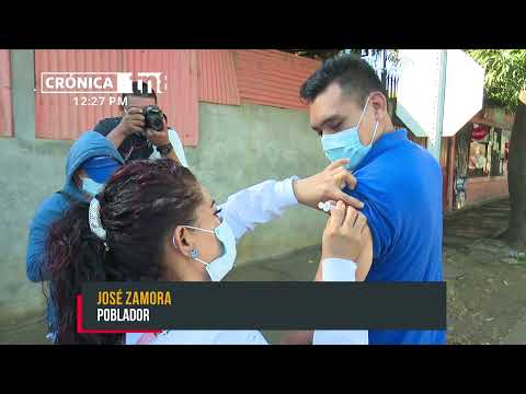 Familias del barrio La Luz, Managua, reciben a brigadistas de vacunación - Nicaragua