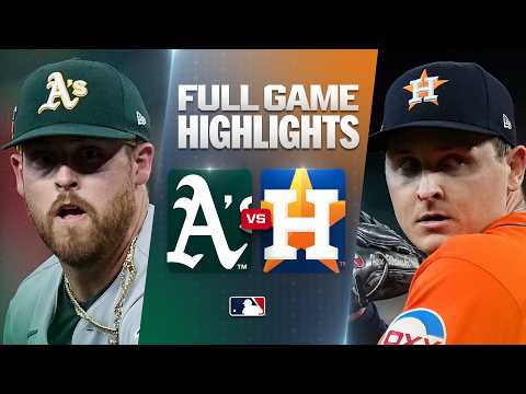 오클랜드 어슬레틱스 vs 휴스턴 애스트로스: 공식 풀 경기 하이라이트 (8월 21) | 2026 MLB 시즌