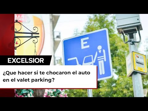 ¿Te chocaron el auto en el valet parking?