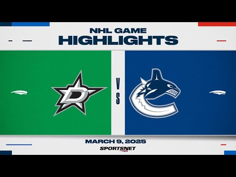 NHL Highlights | Stars vs. Canucks - March 9, 2025