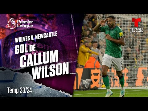 Goal Callum Wilson - Wolverhampton v. Newcastle 23-24 | Premier League | Telemundo Deportes