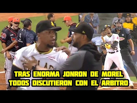 Jugadores de Ambos equipos Enloquecen y Discuten Contra el Arbitro  AGUILAS VS TOROS