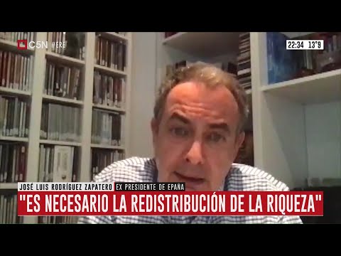 José Luis Rodríguez Zapatero: Es necesario la redistribución de la riqueza