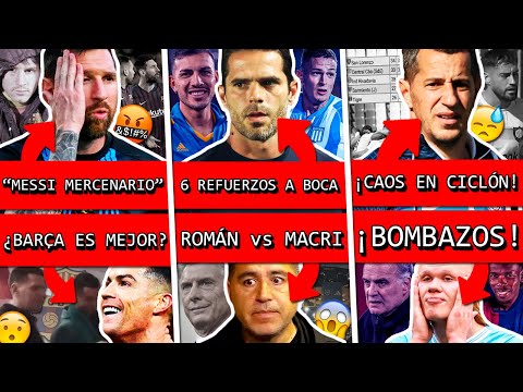 MESSI y CR7 en POLÉMICA por estas NOTICIAS+ GAGO llegó y pidio 6 REFUERZOS+ Caos SAN LORENZO+ BOMBAS