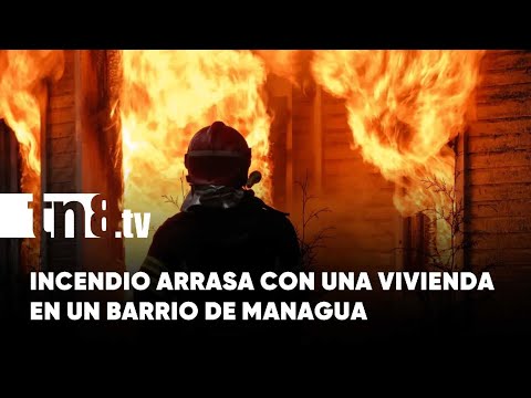 Voraz incendio consume una vivienda en Hialeah, Managua