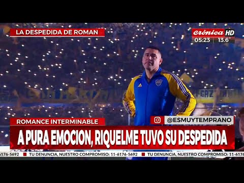 Impresionante despedida de Riquelme en La Bombonera