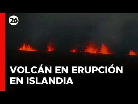 ISLANDIA - EN VIVO | El volcán entra en erupción en la peninsula de Reykjanes
