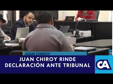 Coronel Juan Chiroy rinde declaración previo a fase final del juicio