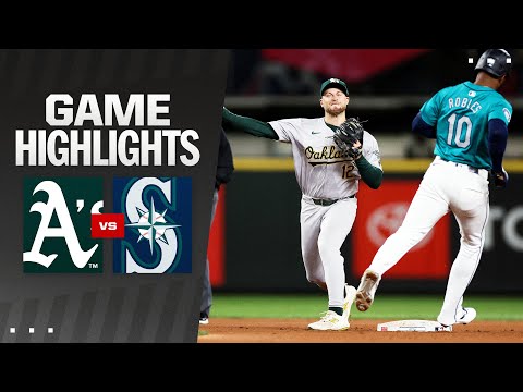 As vs. Mariners Game Highlights (9/28/24) | MLB Highlights