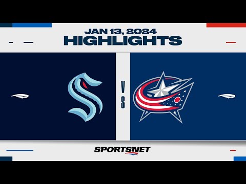 NHL Highlights | Kraken vs. Blue Jackets - January 13, 2024