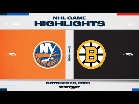 NHL Highlights | Bruins vs. Islanders - October 28, 2025