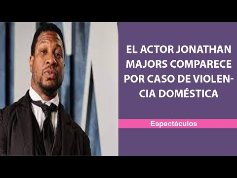 El actor Jonathan Majors comparece por caso de violencia doméstica