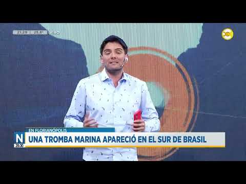 Una tromba marina apareció en el sur de Brasil sobre Florianópolis ?Noticias a las 20:30? 26-01-24