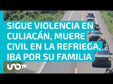 Muere civil por bala perdida, buscaba sacar a esposa y bebé de zona de enfrentamiento en Culiacán