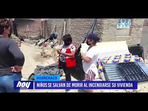 Huanchaco: Niños se salvan de morir al incendiarse su vivienda