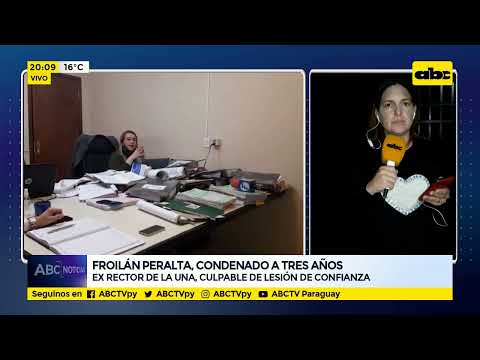 Froilán Peralta, condenado a tres años