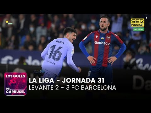 Los goles del Levante 2 - 3 FC Barcelona | Victoria del Barça en el 92