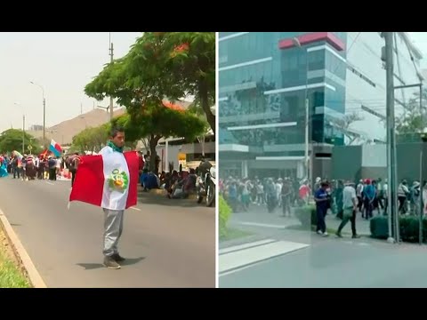 Surco: Manifestantes protestan frente a la embajada de Estados Unidos