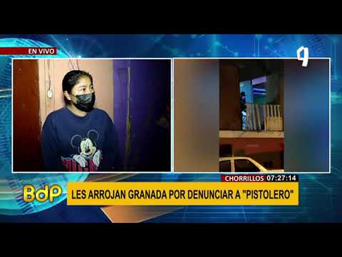Arrojan granada de guerra en Chorrillos: atacan predio tras denuncia por disputa de terreno (1/2)